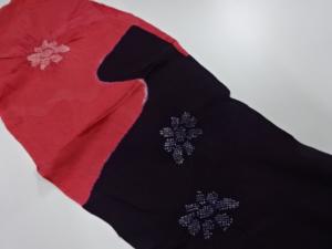 正絹　絞り　帯揚げ